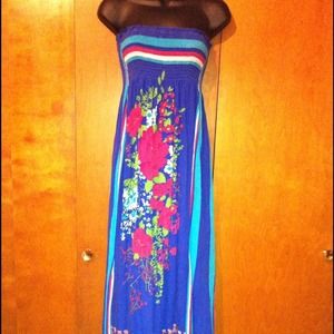 Royal blue maxi dress
