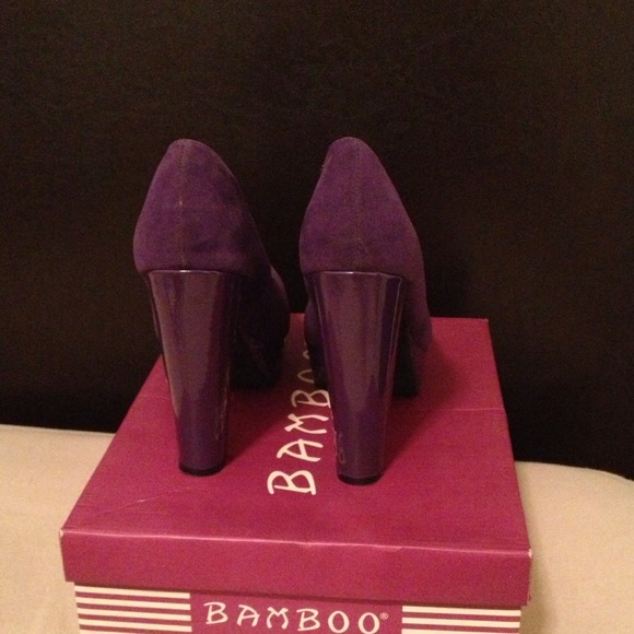 Purple Platform Pumps - Picture 3 of 4