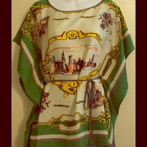 🎯Sold!!! Beautiful Green silk Blouse