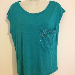 Light turquoise top