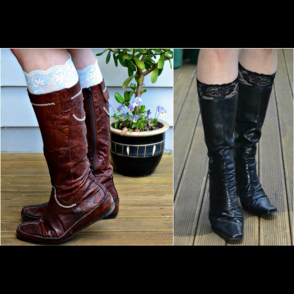 Lace boot cuffs new leg Warmers cute year round🎀