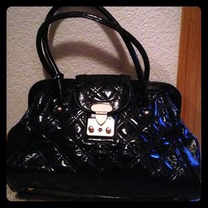 Black Ann Taylor Faux Leather Purse