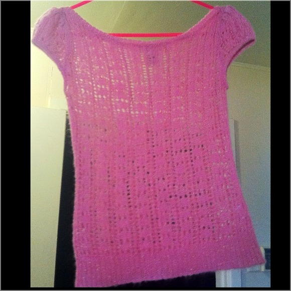 🎀🎀Pink vintage knitted top 🎀🎀
