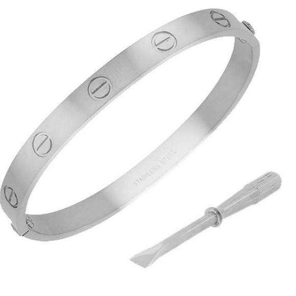 Gold & Silver Screwdriver Love Bangle!