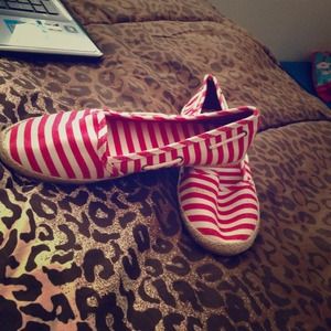 Forever 21, Red & Cream Slip Ons.