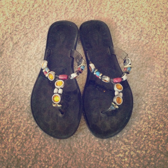 Grey hard plastic sandal