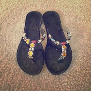 Grey hard plastic sandal