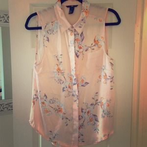 H&M pink print top & leopard top bundle