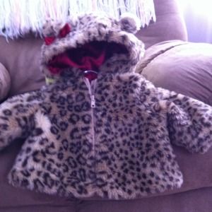 Gymboree faux fur coat for baby