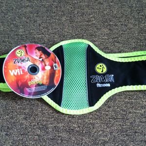 Zumba fitness for wii and comes with the belt