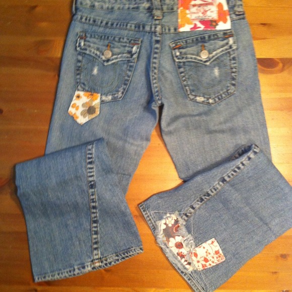 ⭕RESERVED⭕True Religion patchwork jeans