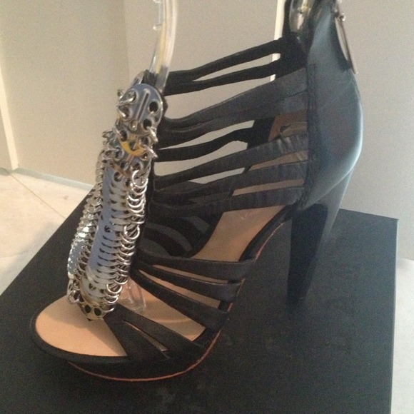LAMB "dalva" coin strap platform heels