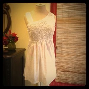SOLD! Summertime asymmetrical smocked top