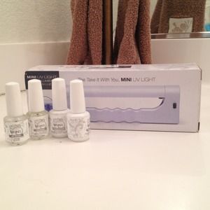 PRICE REDUCED!!! Gelish gel nails and uv light