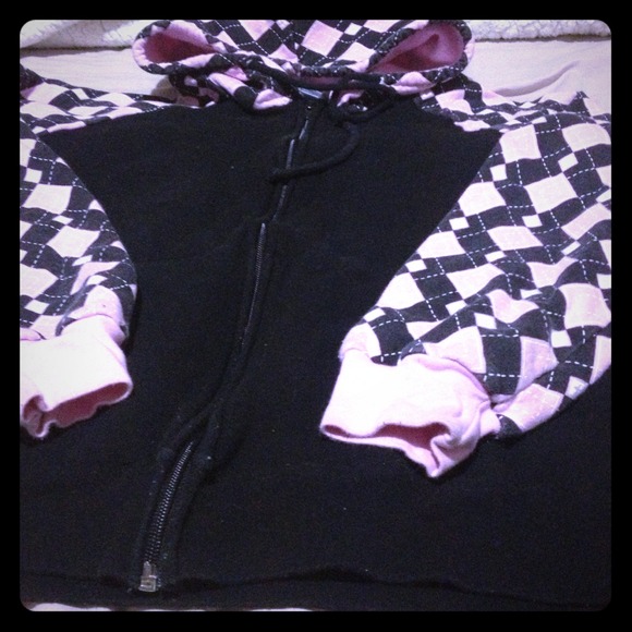 Breast cancer pink and black sweater