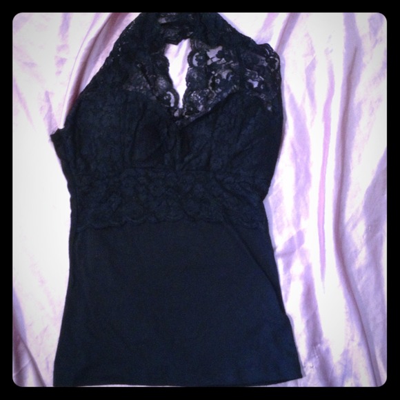 Black lace top