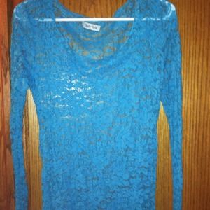 Light blue lace shirt