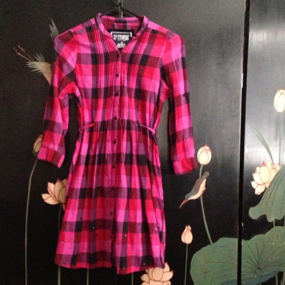 💕💕SOLD💕💕 Victoria's Secret PINK plaid dress