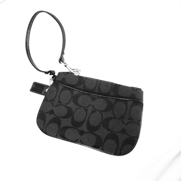 ***SOLD***Authentic black Coach wristlet
