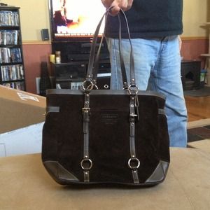 Huge Leather Coach Bag