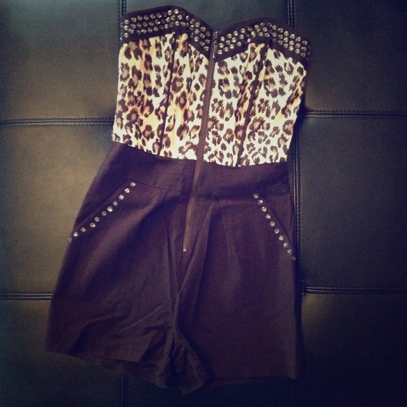 Cheetah Romper