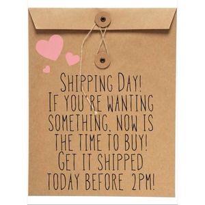 Order now for same day shipping!