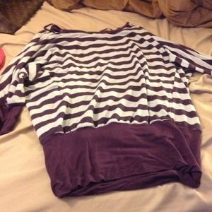 SOLD!!! silver and purple sweater