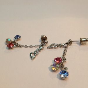 Bundle for Rachel. long earrings & bow necklace