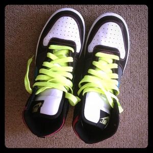 Neon Nike shoes