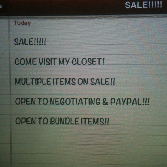 SALE!!!!