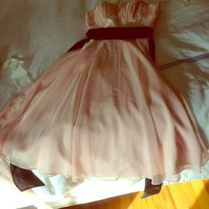 Mori lee chiffon dress size 3/4