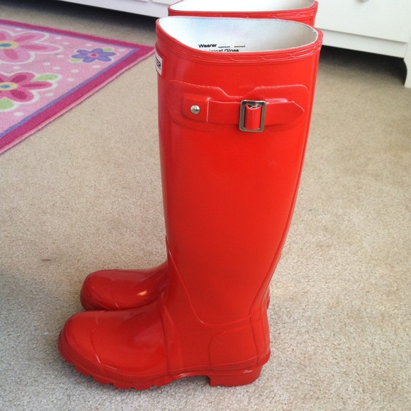 Hunter rain boots sz 5 lava red - Picture 2 of 4