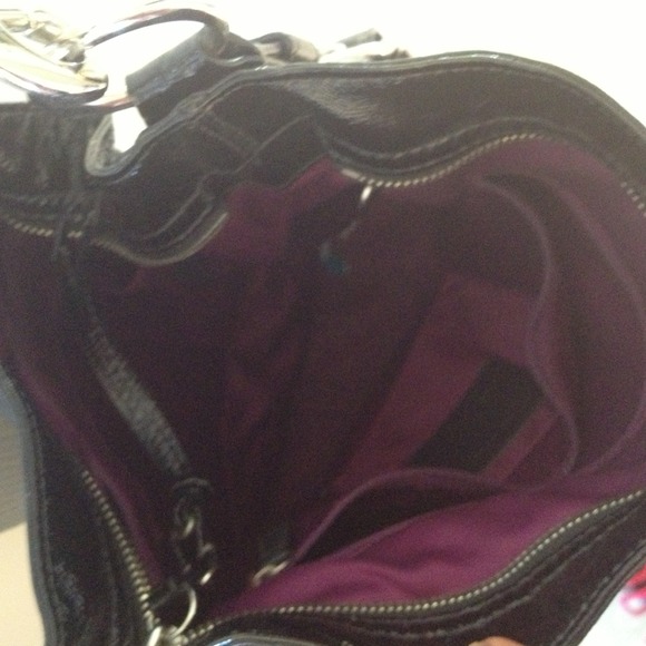 Authentic Coach Black Patent Leather Handbag - Picture 3 of 3