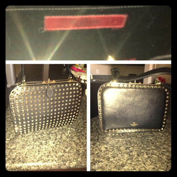 Valentino black stud purse