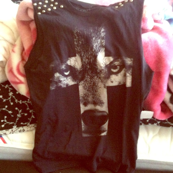 ❤SOLD❤ Black graffic top