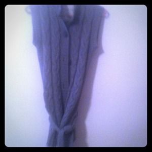 Throw over sleeveless  sweater