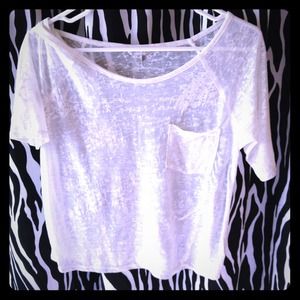 See through slouchy shirt