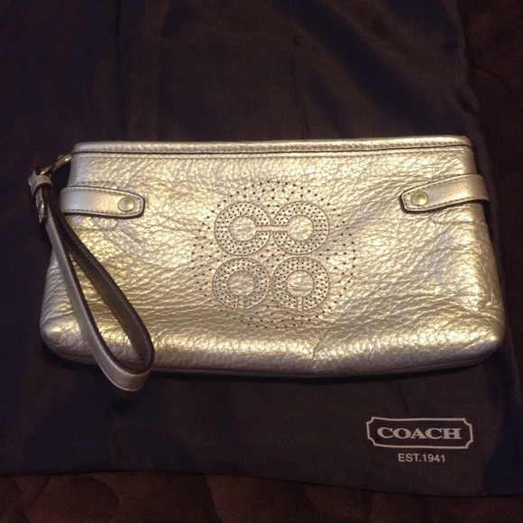 Coach Gold Clutch