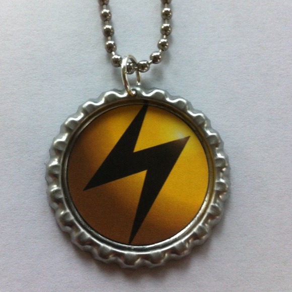 Lightning bolt charm necklace