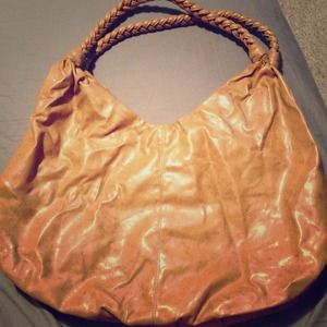 Brown pleather style purse