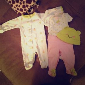 NO LONGER AVAILABLENewborn Carter's froggy outfit