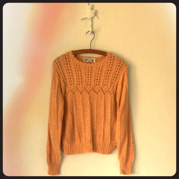 Vintage 1980's butterscotch pullover sweater