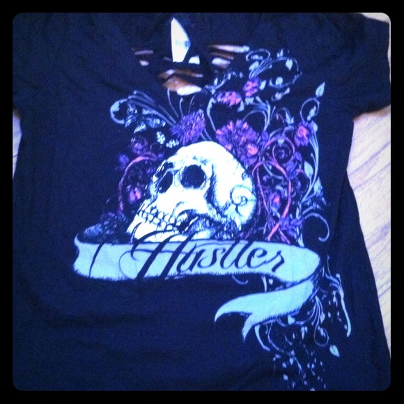 🔴SOLD🔴 NWT Hustler Brand Skull Tee