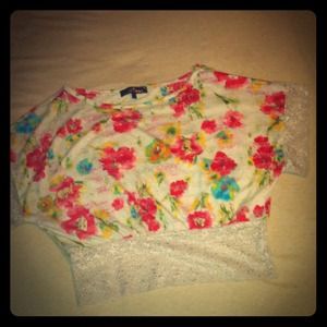 ❗TRADED❗Floral & Lace top