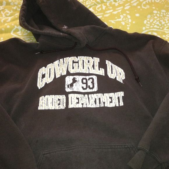 Brown Cowgirl Up Hoodie