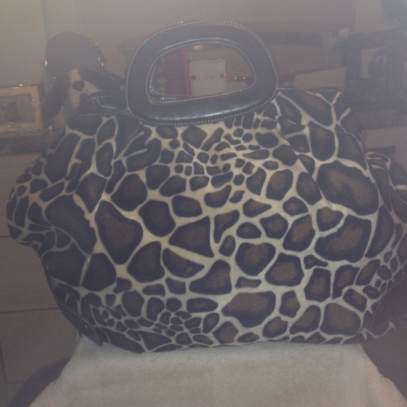 Cloth leopard hand bag