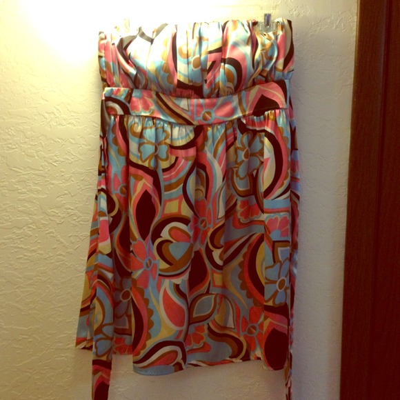 Rampage floral silk dress