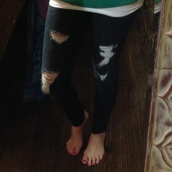 Rugged skinny jeans