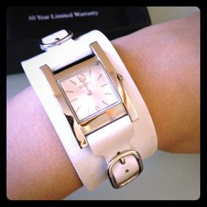 Guess white watch