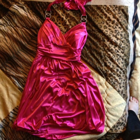 Trixxi hot pink dress
